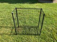 Metal Basket Storage Rack