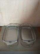 SET IF ANCHOR HOCKING OVEN-SAFE GLASS 9x13 PANS AND INSULATED BAG