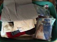 CONTENTS OF CLOSET INCLUDING CLOTHES, HANGERS, LAMP, MONEY BOX, TOTE/CONTENTS