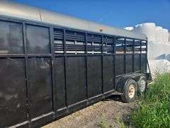 Custom-Fab livestock trailer-  7'x 18'