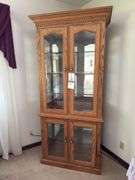 SOLID OAK AMISH MADE CHINA HUTCH