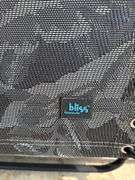PAIR OF BLISS HAMMOCKS BRAND GRAY ZERO GRAVITY CHAIRS WITH SUN SHADE CANOPY