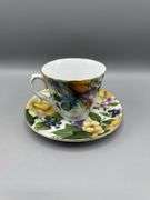 BAUM BROS 4 PC TEACUP AND SAUCER SET
