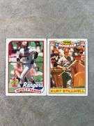 Draft Picks 1989 Topps Monty Fariss, 1987 Topps Chewing Gum Rookie Kurt Stilwell