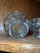 Crystal Diamond Cut Dessert Bowls