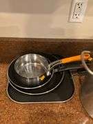 Assortment of Pots and Pans, Tea Kettle