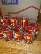 (10) Christmas Geese Glass Cups
