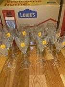(12) Gorham Glass Wine Goblets