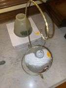 Christmas Bird Ornament and Teastain Glass Bell