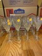 (12) Gorham Glass Wine Goblets