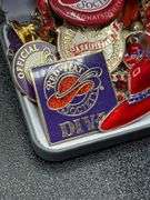 RED HAT SOCIETY BROOCHES, PINS, BRACELET