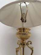 PAIR OF VINTAGE POLISHED BRASS TABLE LAMPS