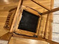 6 Oak Slat Back Dining Chairs