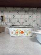 VINTAGE CORNINGWARE WILDFLOWER CASSEROLE DISHES
