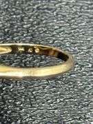 PAIR OF 14K GOLD RINGS: OVAL OPAL/DIAMOND & OVAL CITRINE/DIAMOND @ 6 GRAMS COMBINED