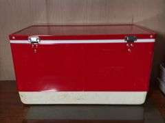 VINTAGE METAL COLEMAN COOLER