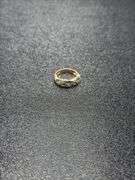 ZIG ZAG BLUE TANZANITE & DIAMOND 14K GOLD @ 5 GRAMS