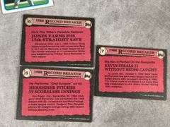 (8) 1988 Topps Record Breaker Baseball Cards