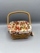 WOVEN BASKETS AND PLASTIC SERVING TRAYS