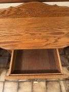 SOLID OAK HALL TABLE 15” x 31”