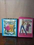 VINTAGE “THE WORLD OF BARBIE” DOLL CASE AND FASHION DOLL CASE WITH DOLLS AND CLOTHES