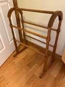 Oak Quilt Rack