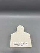 SNOW-BABY STYLE NATIVITY SET AND WOODEN OTTERBEIN U.M. CHURCH COLLECTIBLE