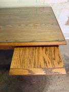 NUT TREE FURNITURE SOLID OAK EXECUTIVE STYLE DESK