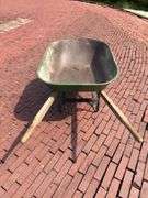 WOOD/METAL WHEELBARROW