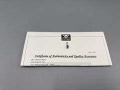 LE VIAN JEWELRY REGISTERED TANZANITE & DIAMOND PENDANT