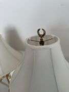 PAIR OF VINTAGE POLISHED BRASS TABLE LAMPS