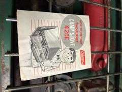 VINTAGE COLEMAN DUAL BURNER PORTABLE CAMPING STOVE