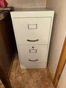 2-DRAWER METAL FILE CABINET WITH KEY