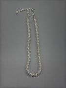 PAIR OF GLORIA VANDERBILT SILVER AND GOLD TONE CRYSTAL MESH CHAIN COLLARS AND WORTHINGTON BRACELET