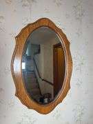 OAK FRAMED MIRROR