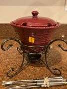 Home and Garden Party Stoneware Fondu Pot