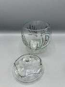 CRYSTAL CLEAR CELEBRATIONS JUNIPER COLLECTIONS ROMANIA GLASS PITCHER AND COOKIE JAR