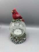 VARIETY OF CARDINAL DISHES, SNOWGLOBES, PITCHER, BOWL