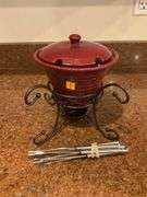Home and Garden Party Stoneware Fondu Pot