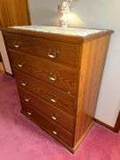NUT TREE FURNITURE SOLID AMISH BUILT BEDROOM SET WITH QUEEN BED (INCLUDE. MATTRESS, BOX SPRING AND B