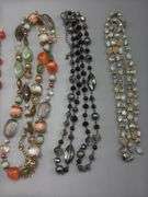 VARIETY OF BEADED NECKLACES