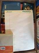 OFFICE SUPPLIES INCLUDING NOTEPADS, STAPLER, TAPE, HOLE PUNCHER, LABELER, SHARPENER, CALCULATOR, ENV