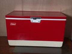 VINTAGE METAL COLEMAN COOLER