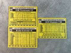 1990 Topps Baseball Cards