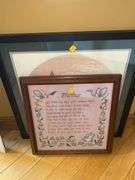 Framed Cross Stitch Artwork