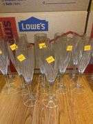 (12) Gorham Champagne Flutes
