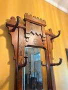 Antique Marble Top Hall Tree