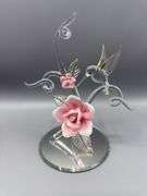 HAND-PAINTED COLLECTIBLE PORCELAIN/CERAMIC VARIETY OF BIRDS, HUMMINGBIRDS, DOVES, SPARROW, ORIOLES
