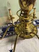 POLISHED BRASS CHANDELIER