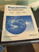 LARGE VINTAGE PANASONIC CINEMA VISION HDTV PROJECTION MONITOR